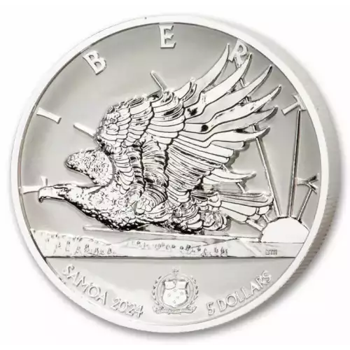 2024 Samoa Light of Liberty Reverse Proof 2 oz Silver Coin (4)