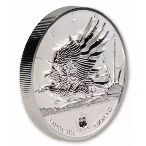 2024 Samoa Light of Liberty Reverse Proof 2 oz Silver Coin