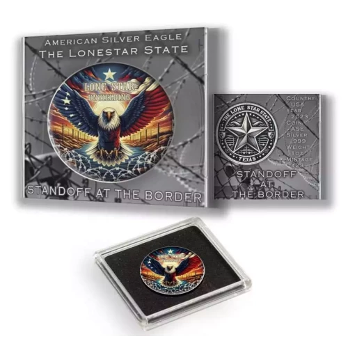  2024 U.S. Eagle Texas Standoff at the Border Edition 1 oz Silver Coin (3)