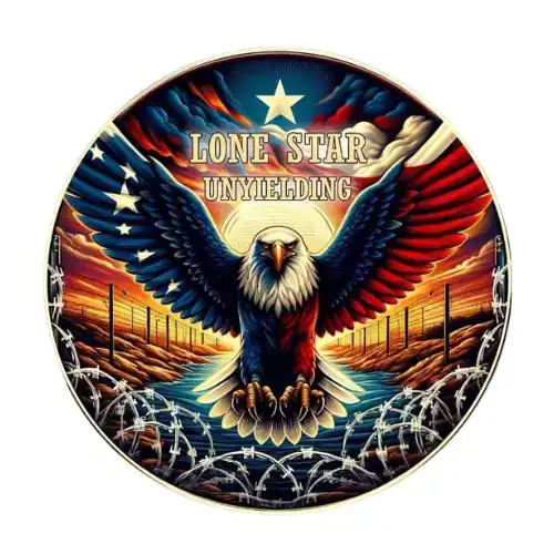 2024 U.S. Eagle Texas Standoff at the Border Edition 1 oz Silver Coin