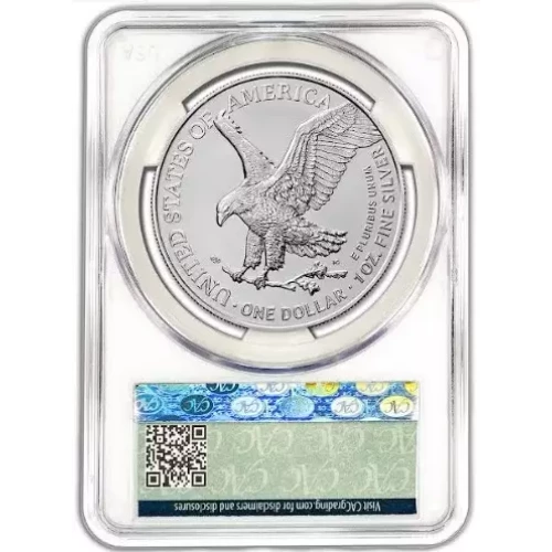 2024 US American Silver Eagle 1 oz CAC MS 70 w/ Don't Tread on Me Label