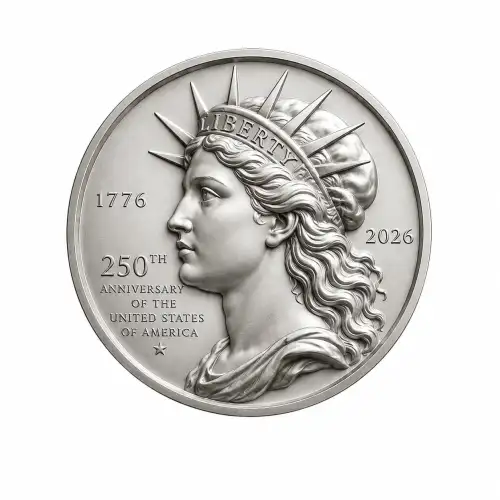 2026 250 Years of Liberty & Freedom  3g Silver Medal