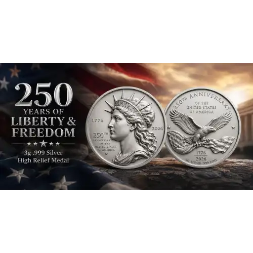 2026 250 Years of Liberty & Freedom  3g Silver Medal (2)