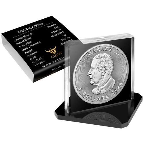 2026 Canada Maple Leaf Forbidden Treasure Edition   1 oz Silver Coin (2)