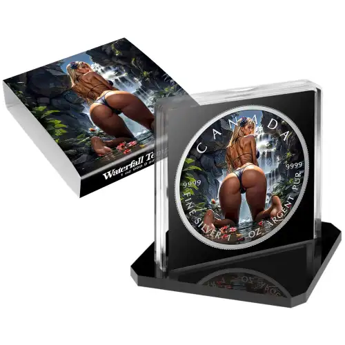 2026 Canada Maple Leaf Waterfall Temptation Edition 1 oz Silver Coin (200 Mintage)