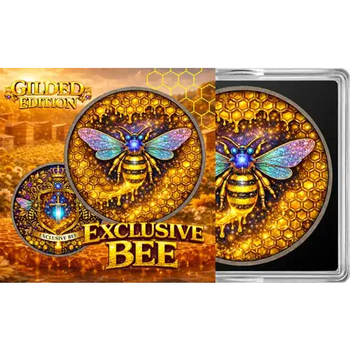 2026 Exclusive Nature Bee 1 oz Copper Round – Gilded Edition (3)