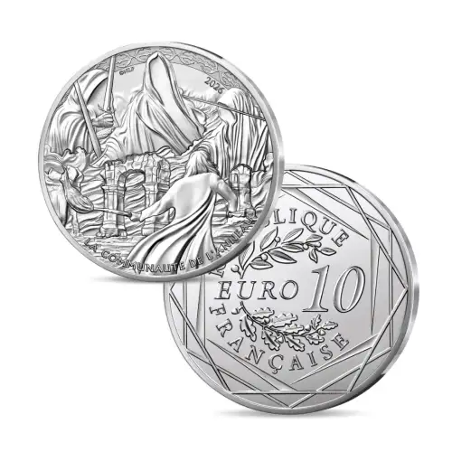 2026 France Lord of the Rings 13g Silver Coin - Nazguls in the Ruins