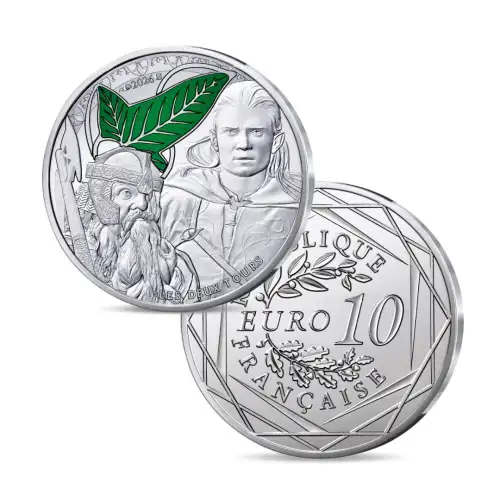 2026 France Lord of the Rings 13g Silver Coins - Legolas & Gimli (2)