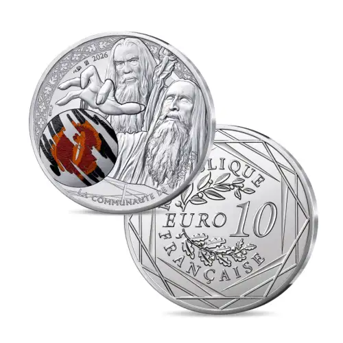 2026 France Lord of the Rings 13g Silver Coins - Saruman & the Palantir (2)