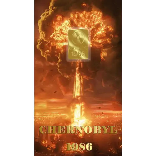 2026 Liberia Chernobyl 1/1000 oz Gold Coin in Card