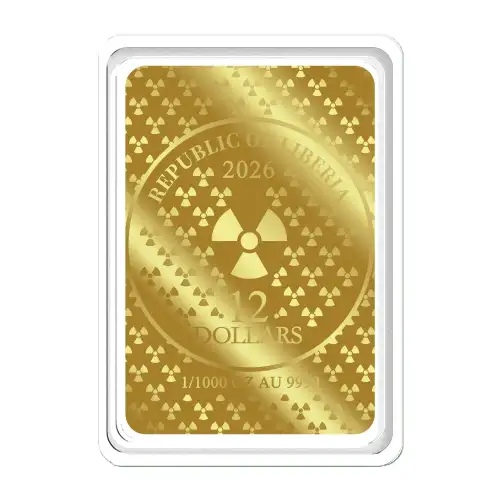 2026 Liberia Chernobyl 1/1000 oz Gold Coin in Card (3)