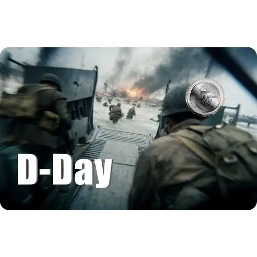 2026 Liberia D Day 1/1000 oz Palladium Coin in Card  (3)