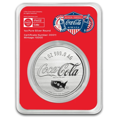 2026 Pamp Suisse Coca-Cola USA 1 oz Silver Round in TEP (2)