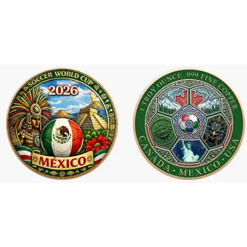 2026 World Cup  1 oz Copper Rounds (3)