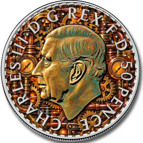 2027 1/4oz British Silver Britannia - Brass Clockwork Edition | CCX