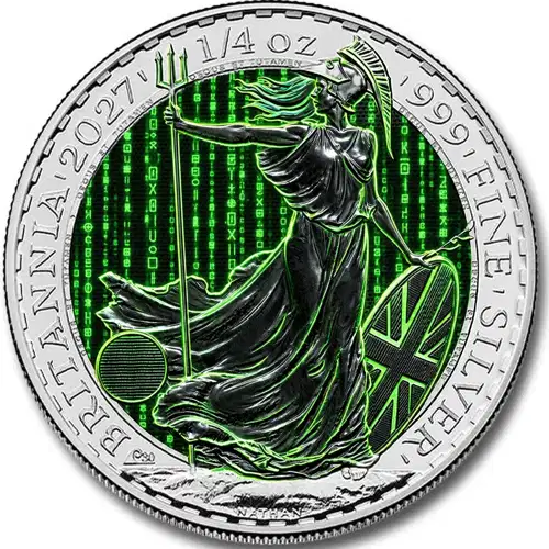 2027 1/4oz British Silver Britannia -Code Rain Edition | CCX