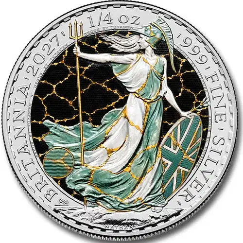 2027 1/4oz British Silver Britannia - Gold Seam Edition | CCX