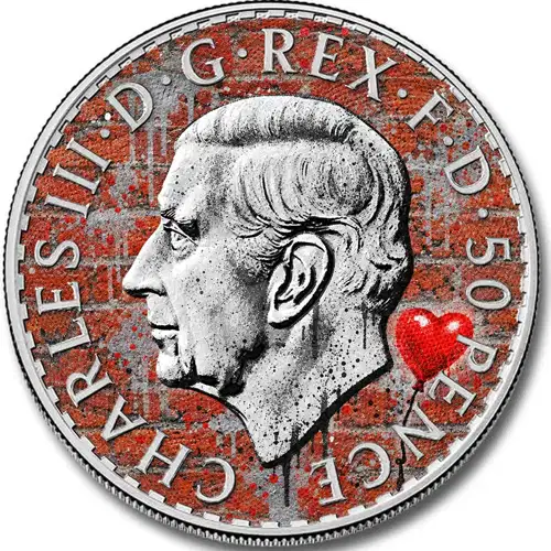 2027 1/4oz British Silver Britannia - Stencil Rebel Edition | CCX