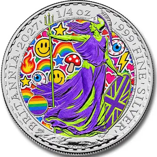 2027 1/4oz British Silver Britannia - Sticker Bomb Edition | CCX