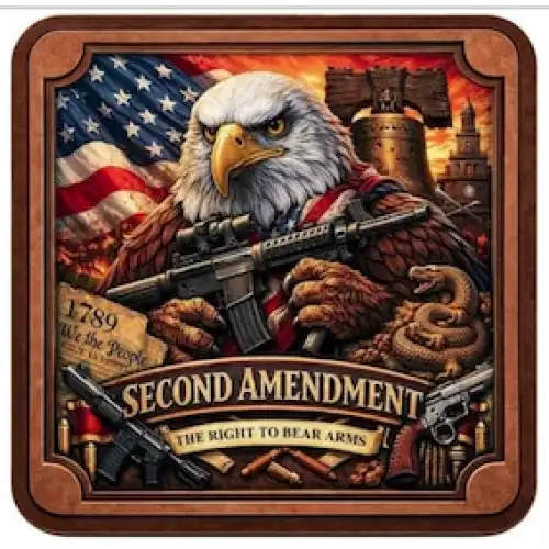 2nd Amendment Eagle Colorized UHR 1 oz Copper Medal in Stackable Capsule (3)