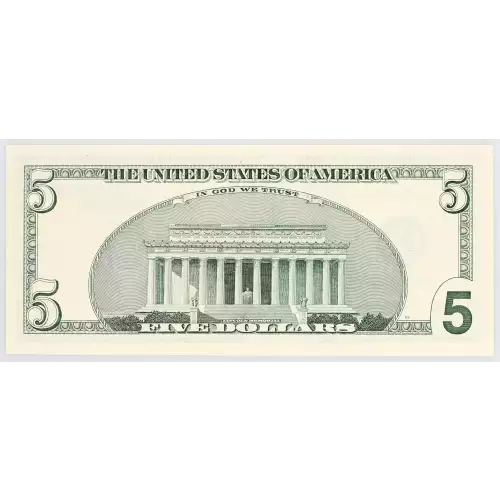 $5 1999  Small Size $5 Federal Reserve Notes 1987-C (2)