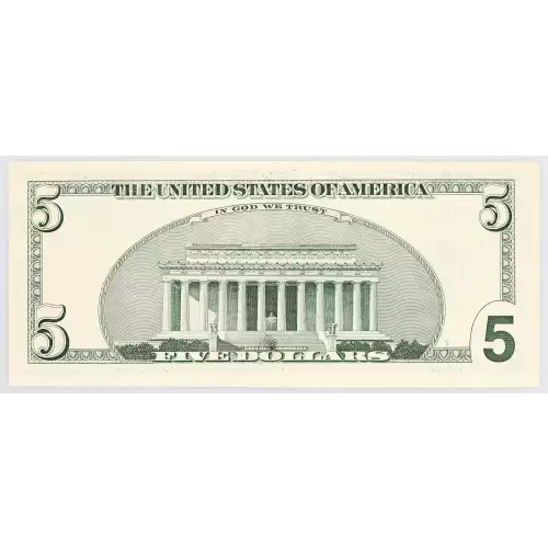 $5 1999  Small Size $5 Federal Reserve Notes 1987-K