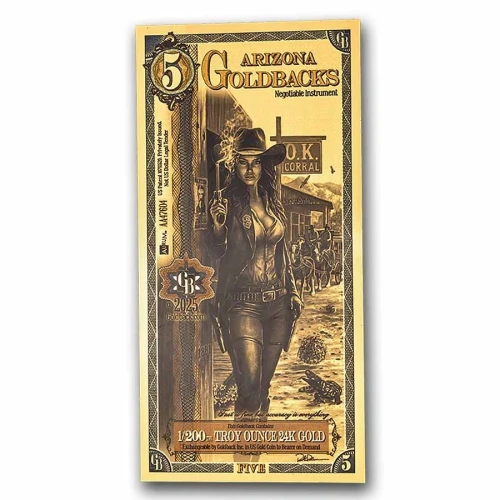 5 Arizona Goldback (24K Gold)