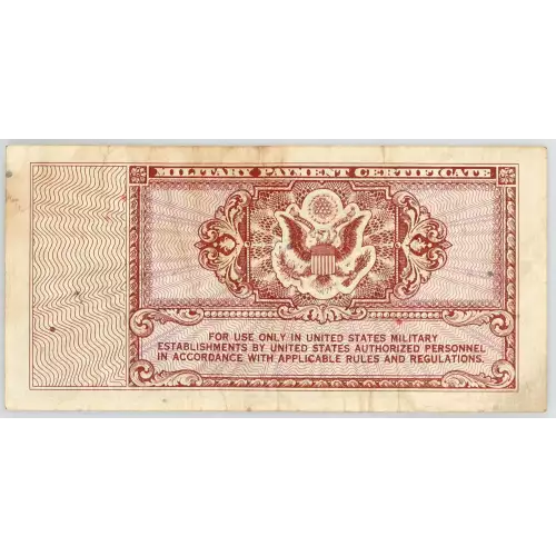 5 Cent Military Payment Certificate, Series 472  