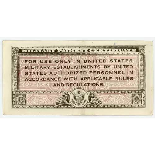 5 Cent Military Payment Certificate, Series 472  