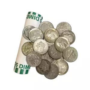 $5 Face - 90% US Silver Roosevelt Dimes