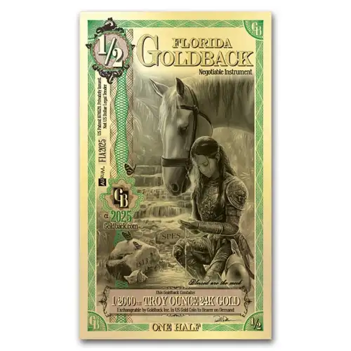 5 Florida Goldback (24K Gold)