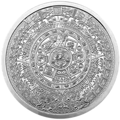 5 oz Silver Aztec Round (2)