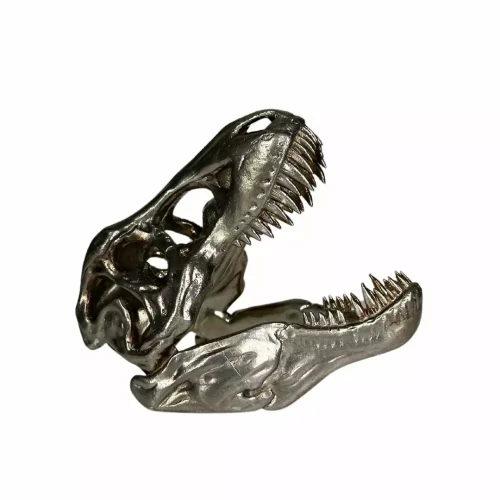 5 oz Silver T-Rex Skull - Misty Mountain Mint (2)