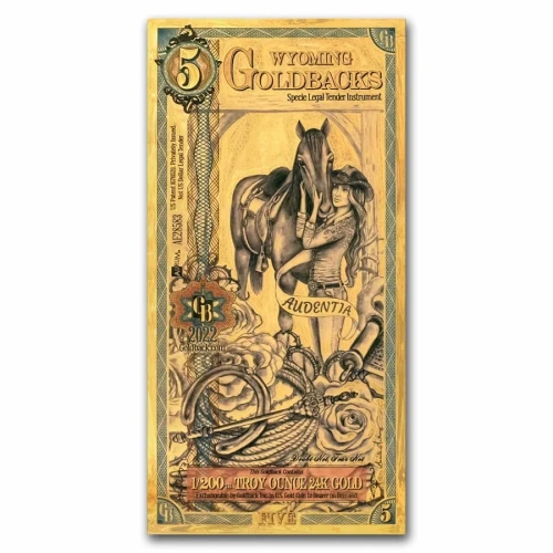 5 Wyoming Goldback (24K Gold)