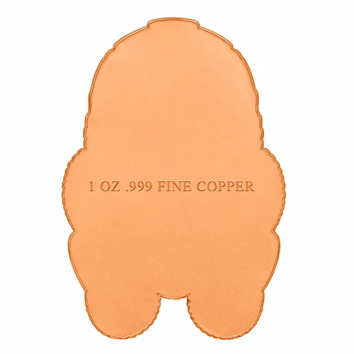 Anarchy Gas Mask Colorized 1 oz Copper Medal