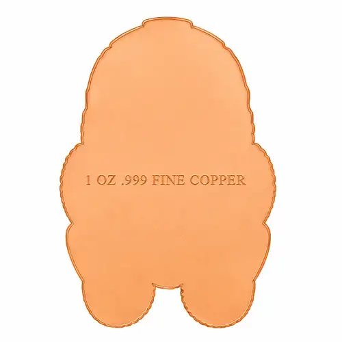 Anarchy Gas Mask Colorized 1 oz Copper Medal