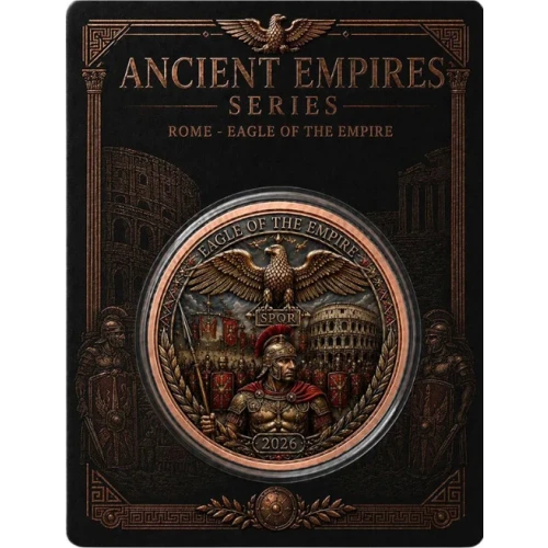 Ancient Empires - Rome  1 oz Copper Round in Card