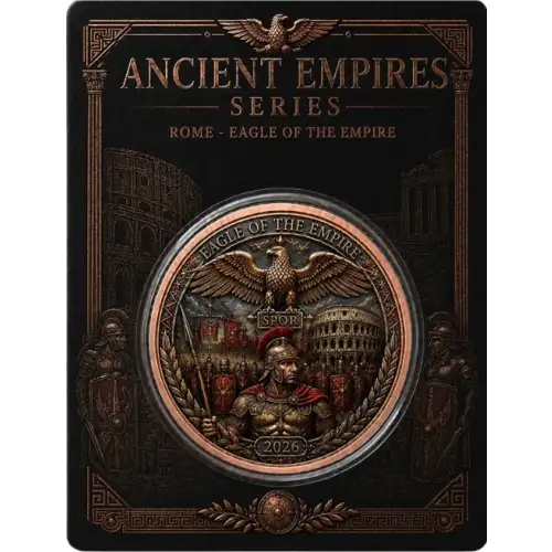 Ancient Empires - Rome  1 oz Copper Round in Card