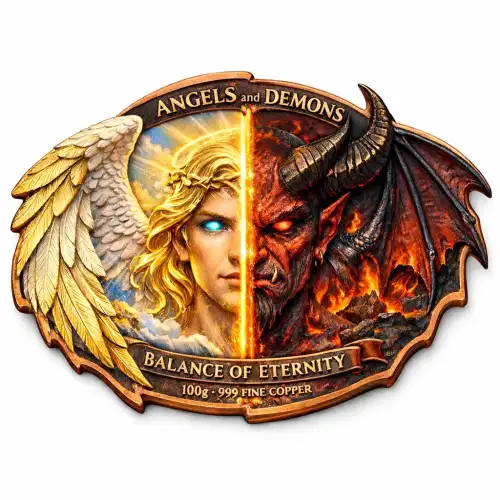 Angels and Demons Balance of Eternity 100g Copper Medal (3)