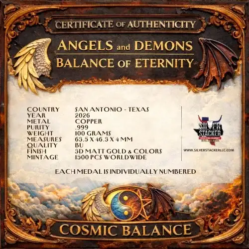 Angels and Demons Balance of Eternity 100g Copper Medal (2)