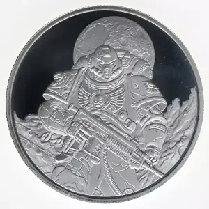 Astrals of War: Space Marines Captain Kane 1 oz Silver Round (4)