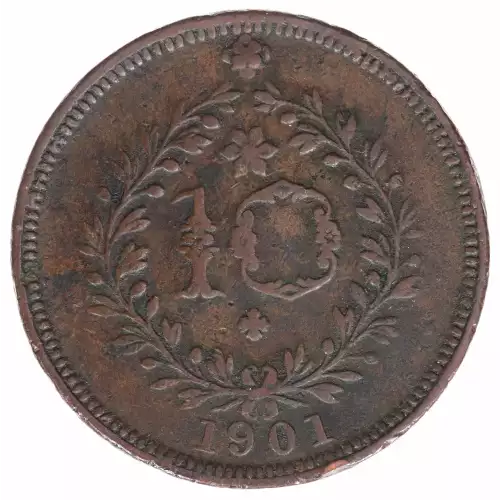 AZORES Copper 10 REIS (2)