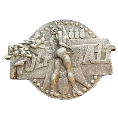 Bomber Beauties: Wolf Bait Poured 3.2 oz Silver Bar (2)