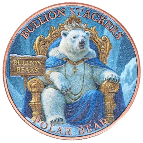 Bullion Stackers 1 oz Copper - Polar Bear (2)