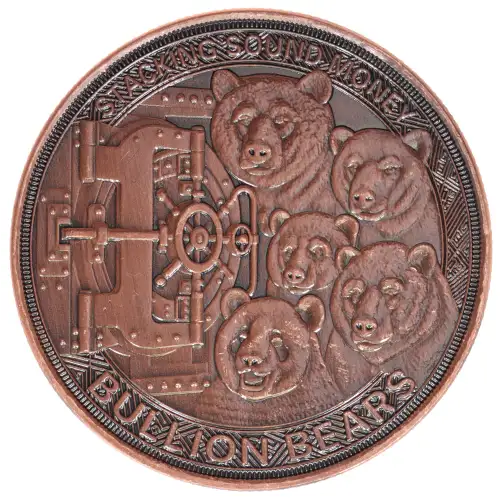 Bullion Stackers 1 oz Copper - Polar Bear