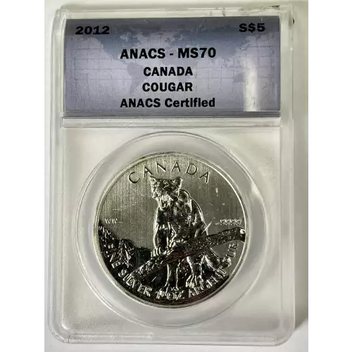 Canada .9999 Fine Silver Cougar