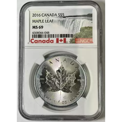 Canada Maple Leaf .9999 Fine Silver $5