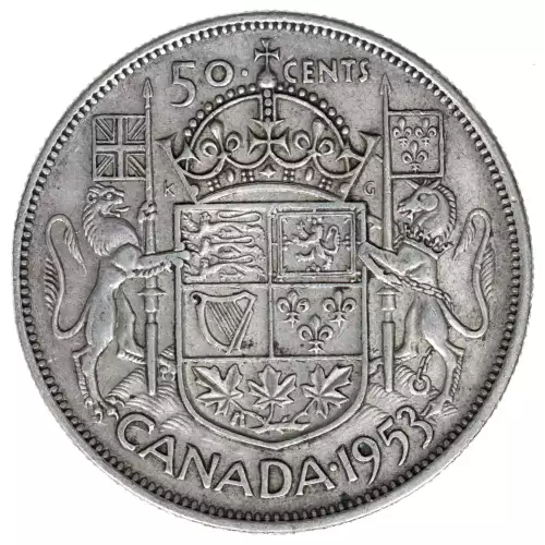 CANADA Nickel Plated Steel 50 CENTS