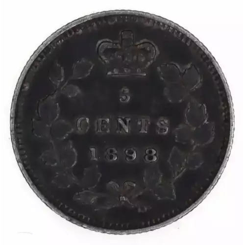 CANADA Silver 5 CENTS (2)