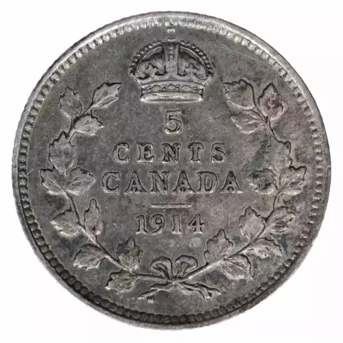 CANADA Silver 5 CENTS (2)